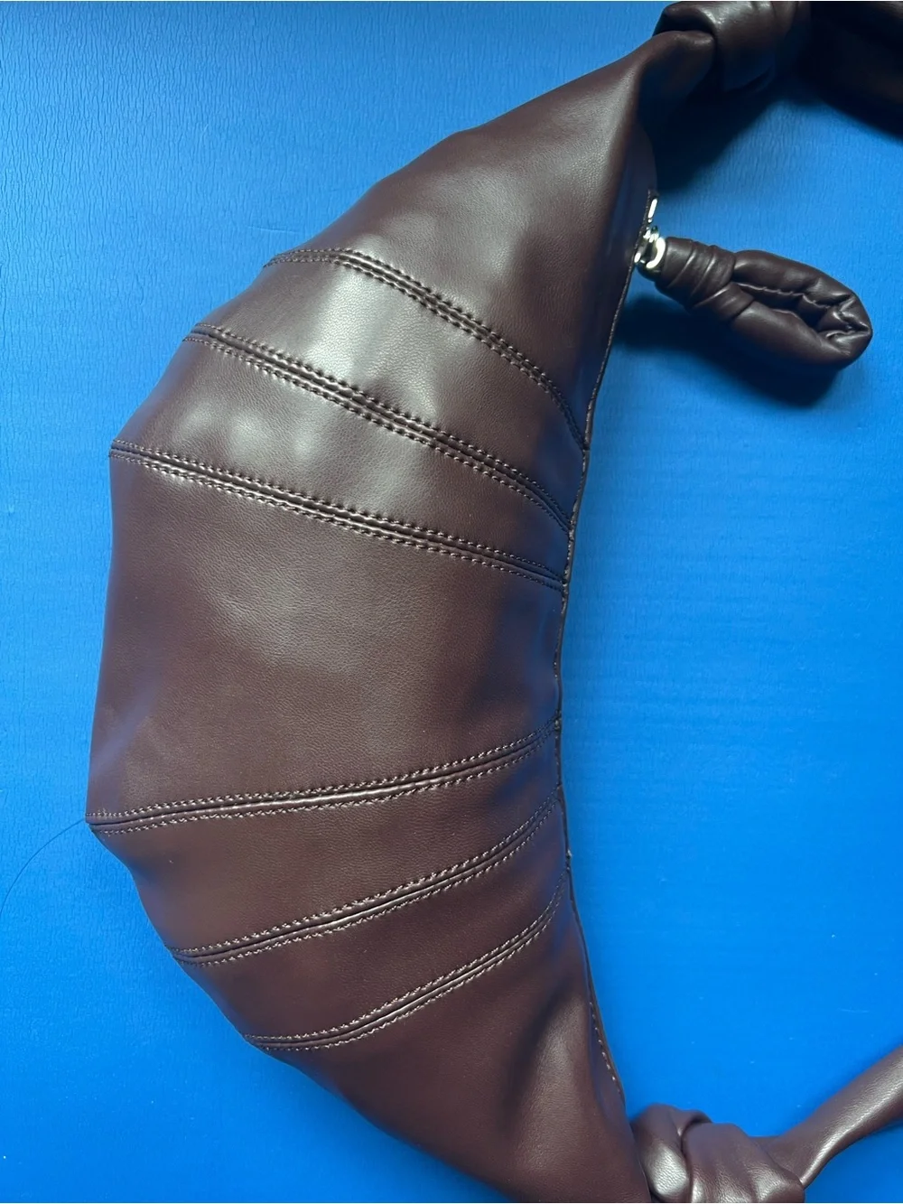 Lemaire Dark Brown Leather Logo Patch